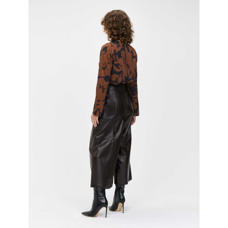 Veronika Maine Leather Cropped Pant image number 1
